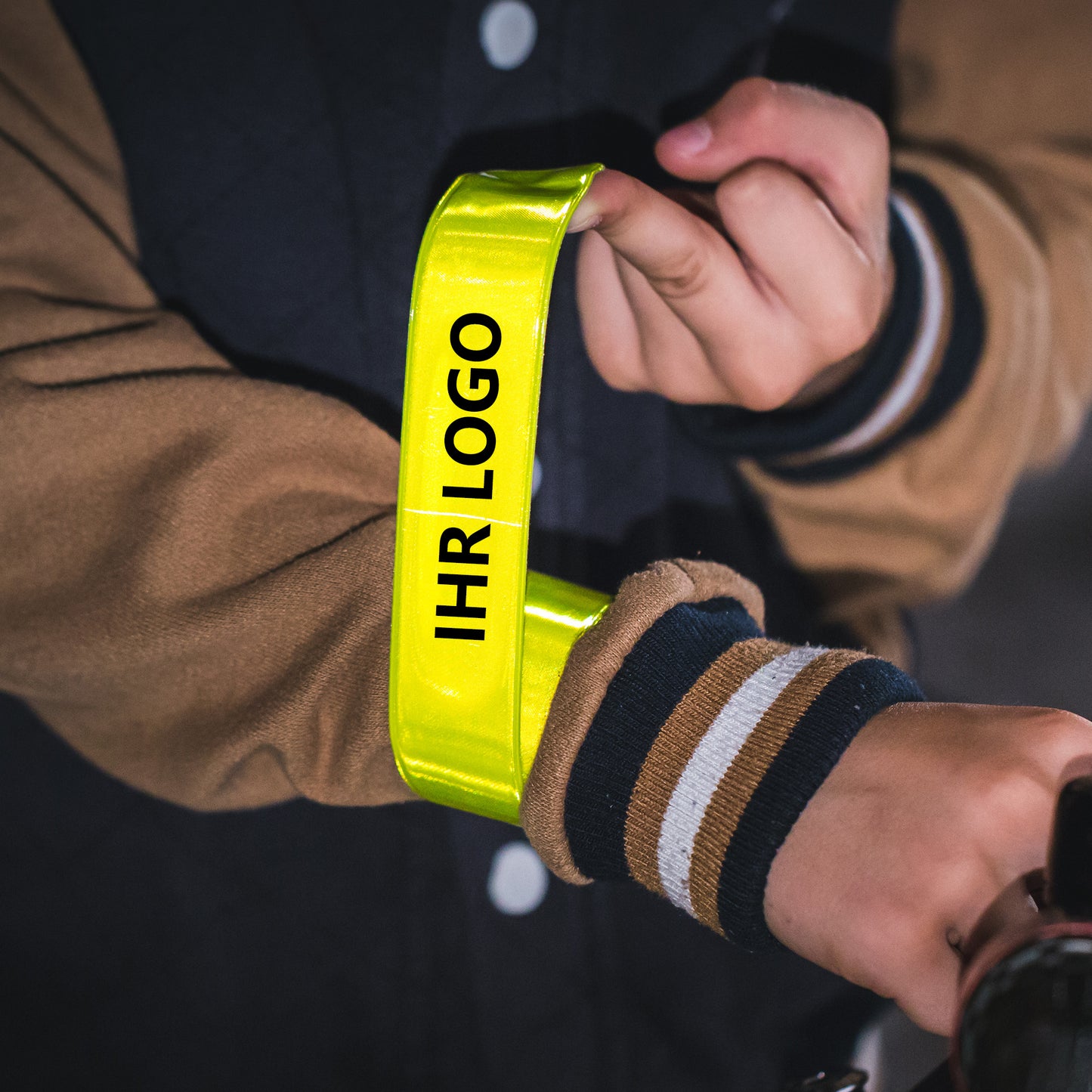 Schnappband Promotion - EN71, gelb (MOQ: 250)