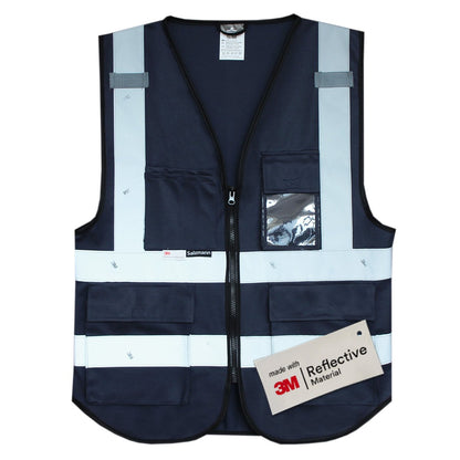 Warnweste mit Logoaufdruck - Marineblau