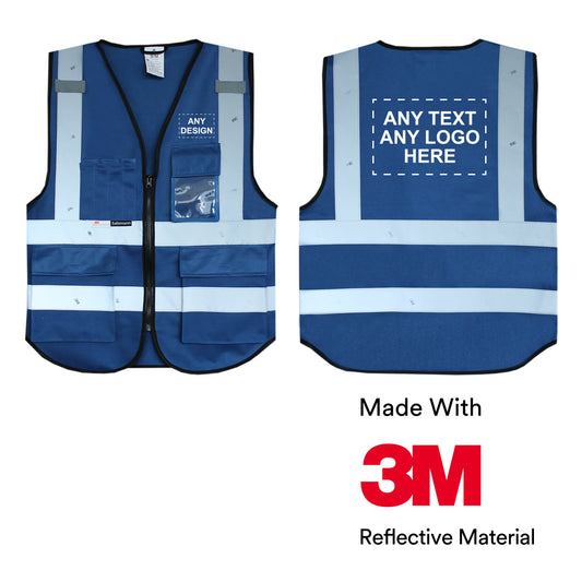 Warnweste mit Logoaufdruck  - Blau