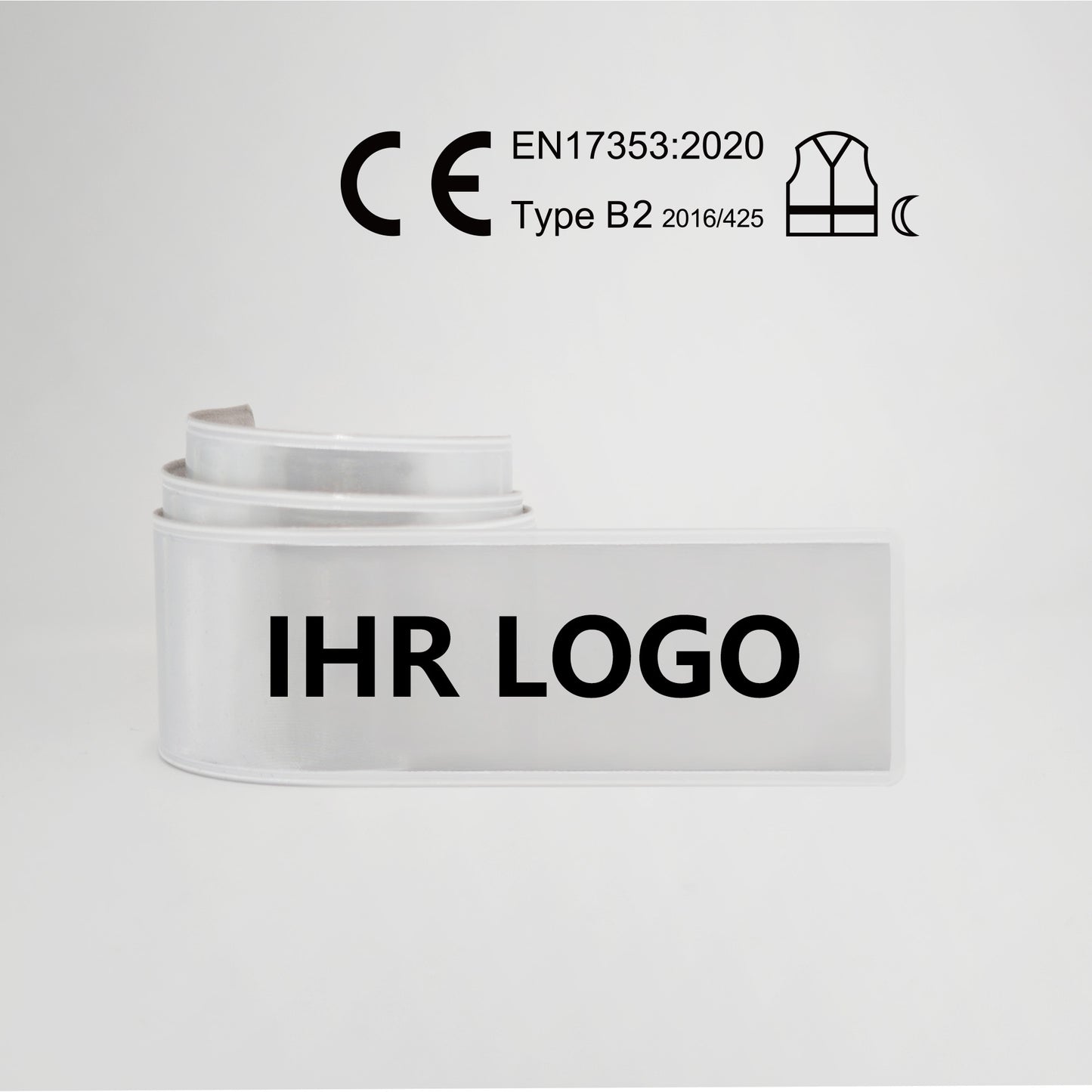 Schnappband Quality - EN 17353, silbern (MOQ: 250)