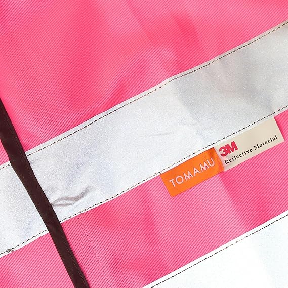 Kinderwarnweste mit Logoaufdruck Klettverschluss - Pink