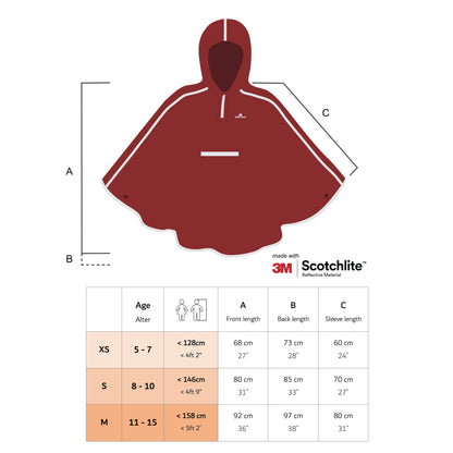 Regenponcho mit Logoaufdruck  - Türkis