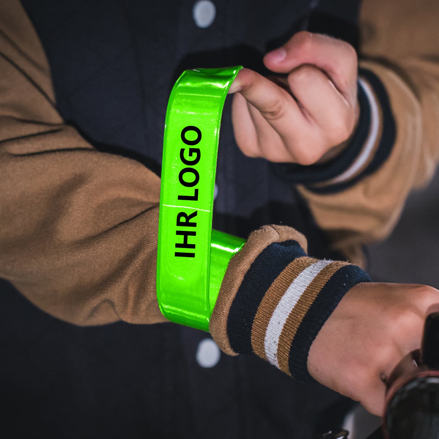 Schnappband Promotion - EN71, grün (MOQ: 250)