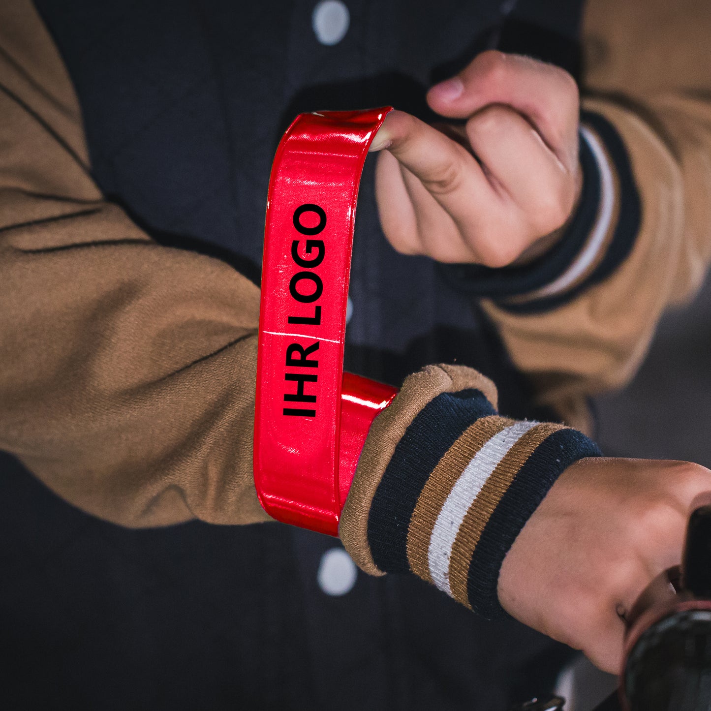 Schnappband Promotion - EN71, orange (MOQ: 250)