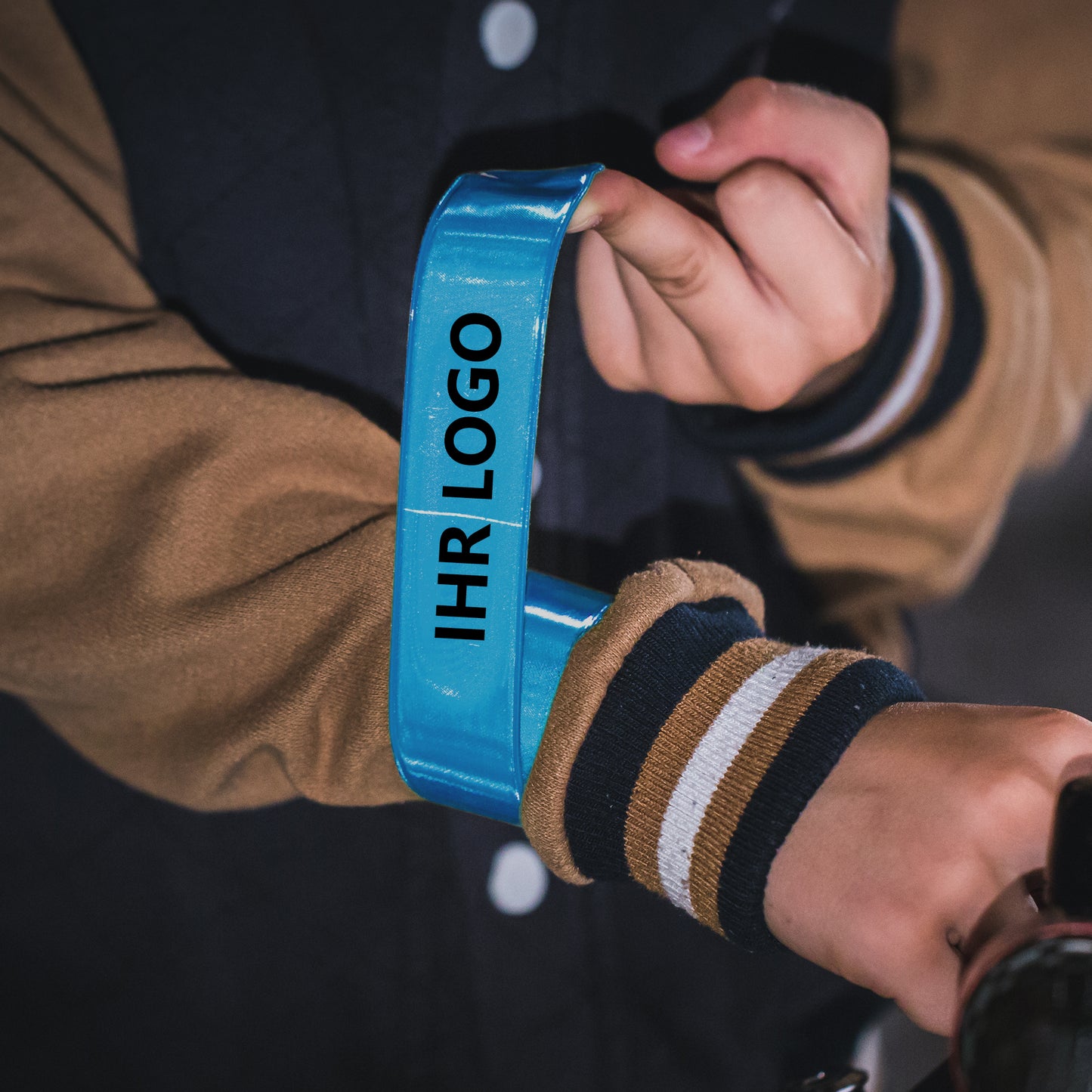 Schnappband Promotion - EN71, blau (MOQ: 250)