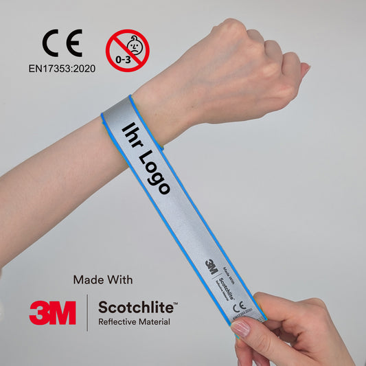 Snap band Quality – 3M Scotchlite - EN 17353, blue (MOQ: 250)