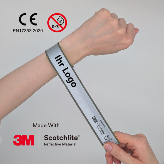 Snap band Quality – 3M Scotchlite - EN 17353, gray (MOQ: 250)