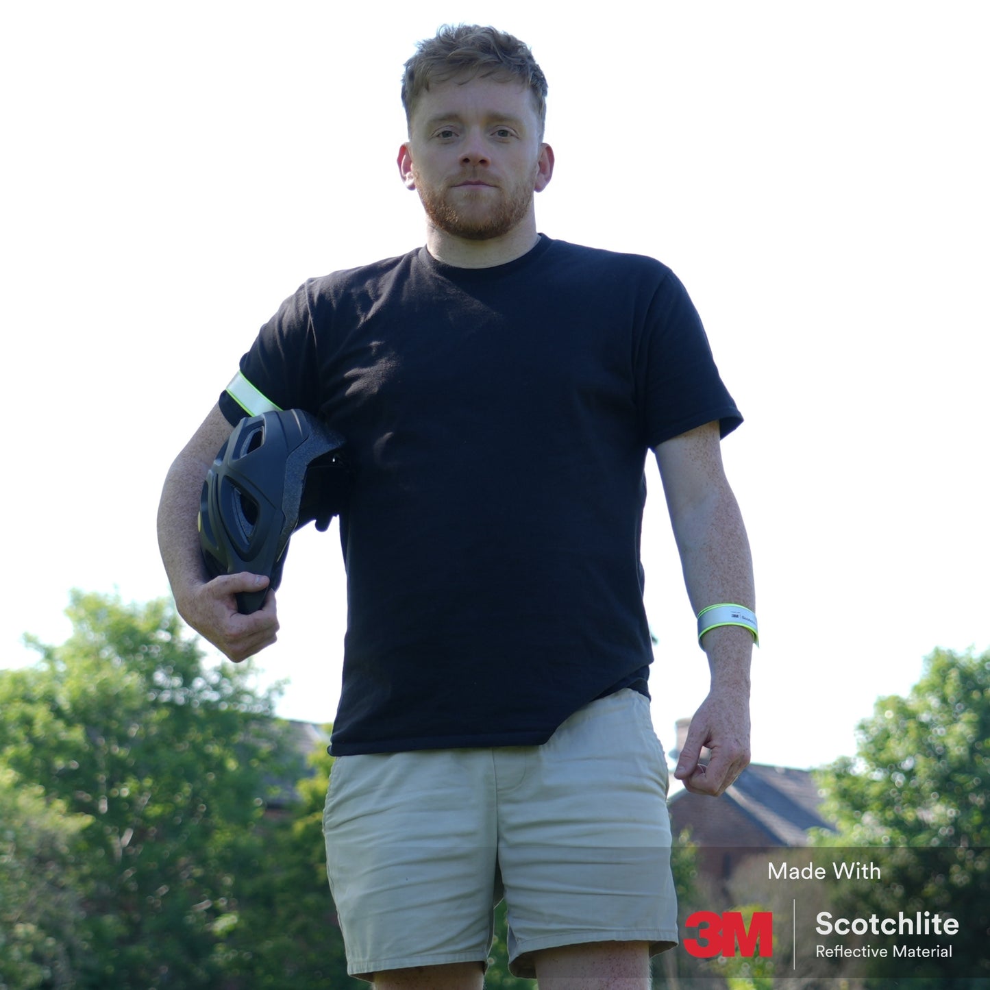 Schnappband Quality – 3M Scotchlite - EN 17353, rot (MOQ: 250)