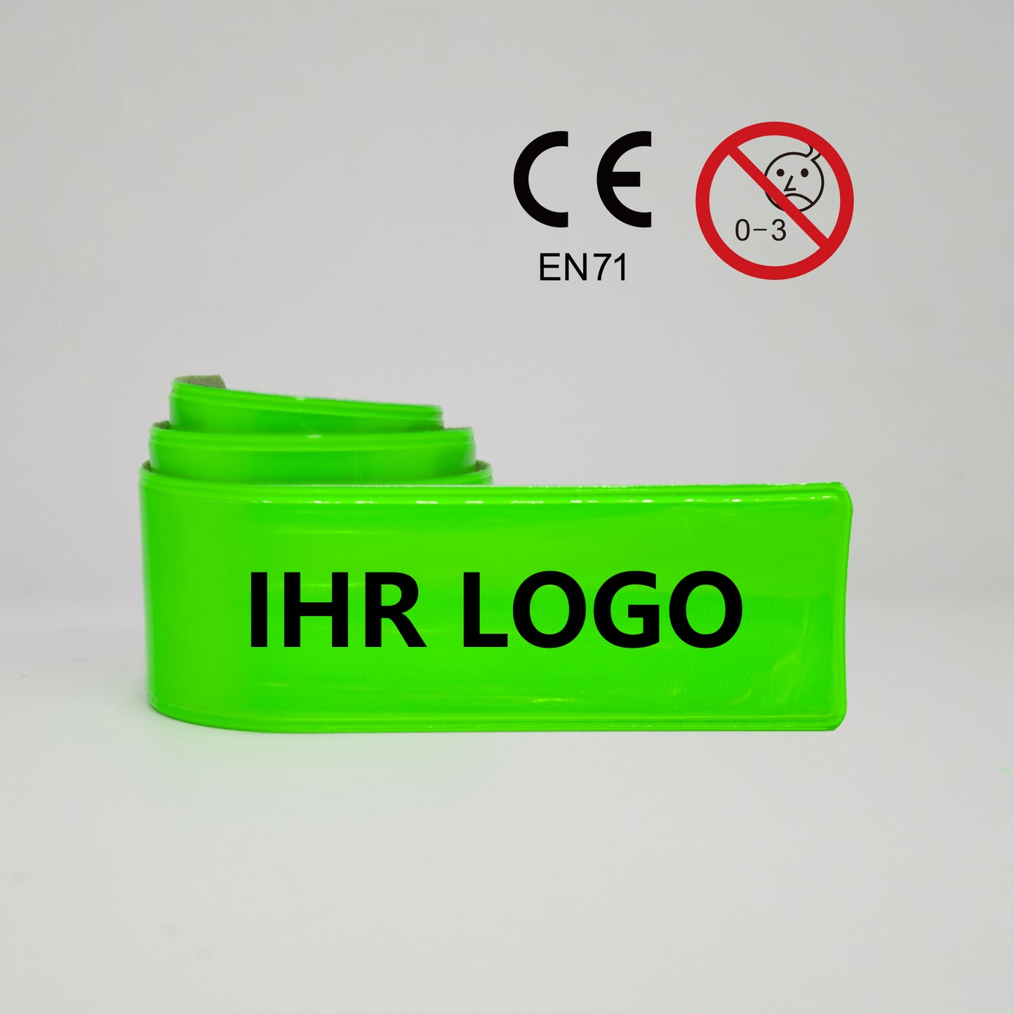 Schnappband Promotion - EN71, grün (MOQ: 250)