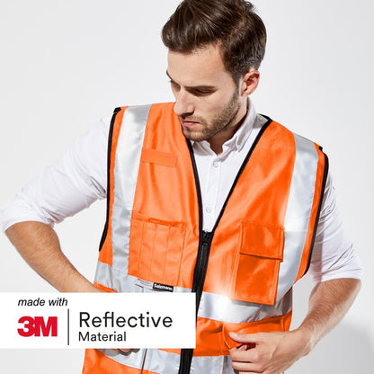 Warnweste mit Logoaufdruck  - Orange