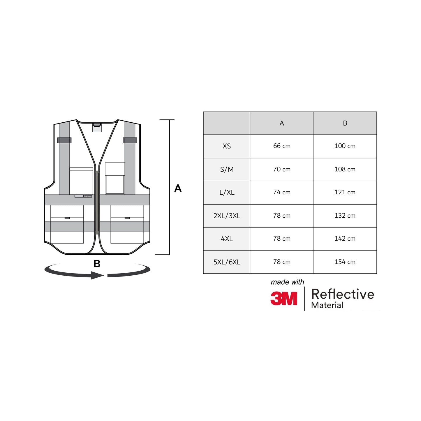 Warnweste mit Logoaufdruck - Orange (Mesh-Gewebe)